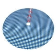 thumbnail image 3 of Kll 48" Christmas Tree Skirt Blue Gingham Xmas Tree Skirts Mat For New Year Xmas Holiday Party Indoor Outdoor Home Decoration, 3 of 9