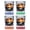 Multicolor (4-Pack), variant on Punta Cana Dominican Republic Design E Souvenir 2 oz Square Shot Glass Red
