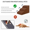 thumbnail image 4 of Rampa para perros aodisman de 3 escalones antideslizante, marrón, 40 cm, 4 of 6