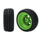 thumbnail image 5 of Juego de 4 llantas de goma para coche RC, para camión de recorrido corto 1/10, color verde, 5 of 14