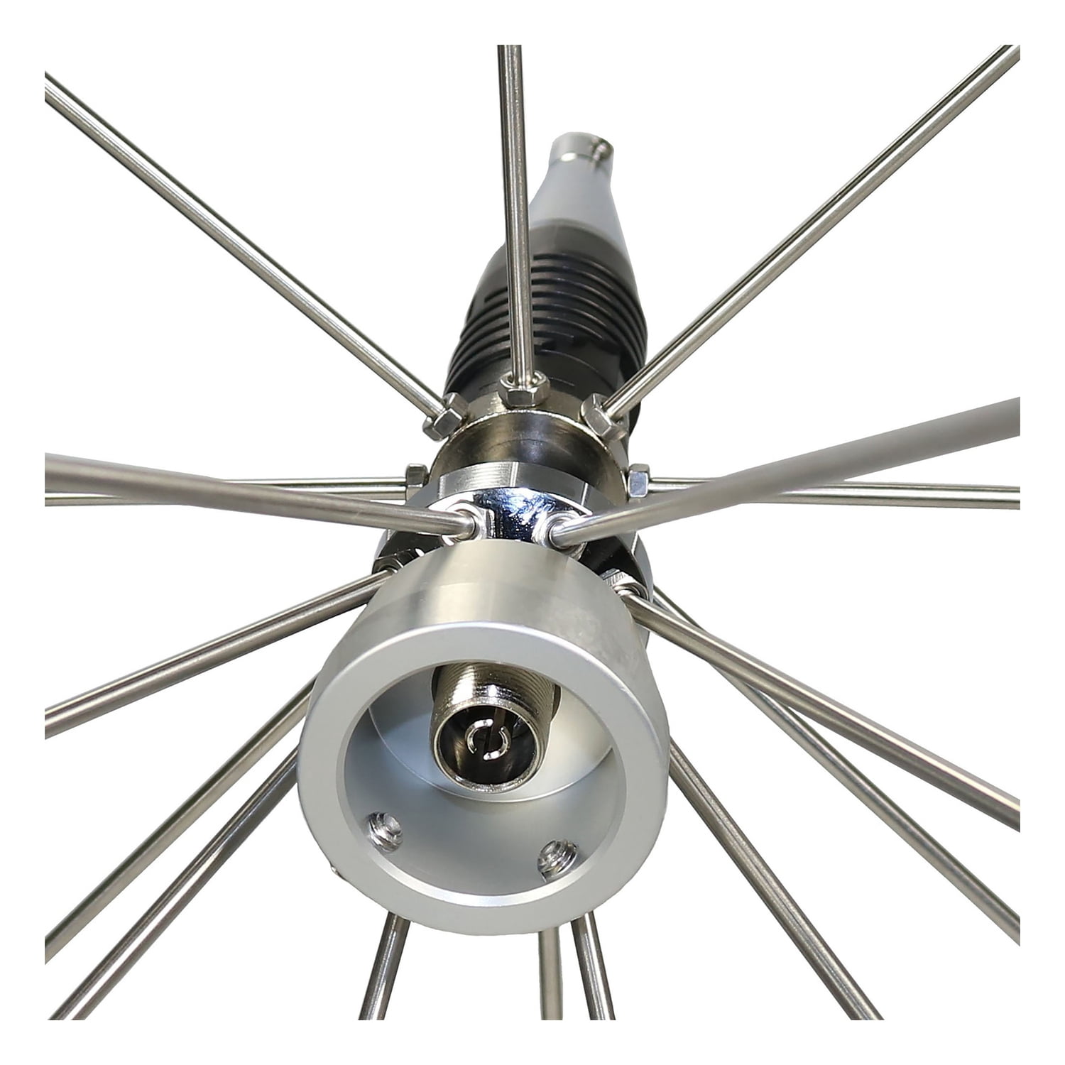 Tram 300-Watt/200 Watt Broad-Band Scanner 25 MHz to 1,300 MHz Super Discone Stainless Steel Base Antenna with Added CB Transmit Bands