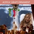 thumbnail image 2 of MasteelfCA 4 Pcs Perles de Raisin en Acrylique Faites à la Main, Ornement de Raisins en Grappe de Noël, 2 of 9