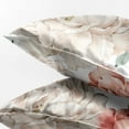thumbnail image 3 of Sweet Jojo Designs Peony Floral Garden Pink Ivory Decorative Satin Pillowcases, 3 of 6