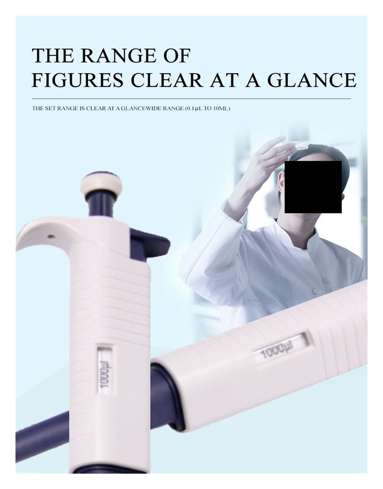Laboratory Manual Fixed Pipette Gun Non-Adjustable Volume Pipette Gun ,Precision & Accuracy