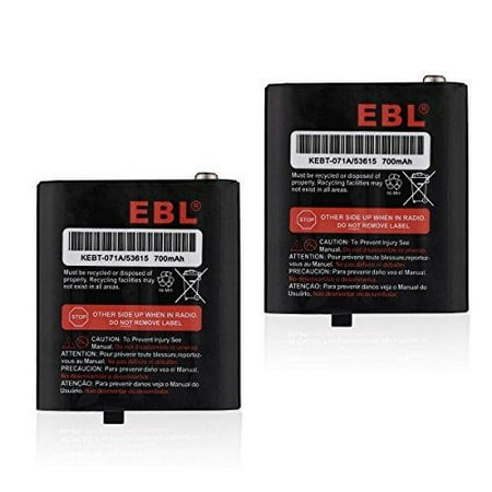 - ebl 3.6v 700mah two-way radio rechargeable battery for motorola 53615 m53615 kebt-071-a kebt-071-b kebt-071-c kebt-071-d talkabout 5950 t4800 t4900 t5000 t5800 t9500r fv500 series hknn4002a hknn4002b