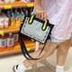 thumbnail image 5 of Bolsa De Hombro Damen-Umhängetasche, 2D-Taschen, Comic-Handtasche, lässige Mode, Messenger-Taschen (grau), 5 of 8