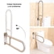 thumbnail image 5 of Barra de Seguridad para Retrete de Ayuda Baño Inodoro Mango de Agarre Abatible de Plegables en Forma de U para Personas Mayores, Embarazadas, 5 of 8
