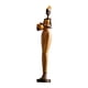 thumbnail image 3 of Figura de mujer, estatua tribal, escultura de dama, decoración, artesanía, figura africana Dorado, 3 of 9