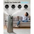 thumbnail image 4 of Humidifier Large Room, 4.2Gal/16L for Home 2000 sq ft, Top Fill Cool Mist for Bedroom, Gray, 4 of 8