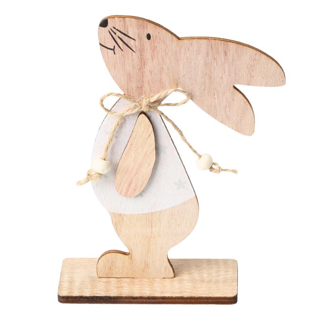 Binwennn Spring Stock | Easter Rabbit Wood | Home Ornament And Christmas Bulbs Knitting Ornament Babies Second Christmas Ornament Christmas Trees Decorations Retro Ornament Set Christmas Ornament Set