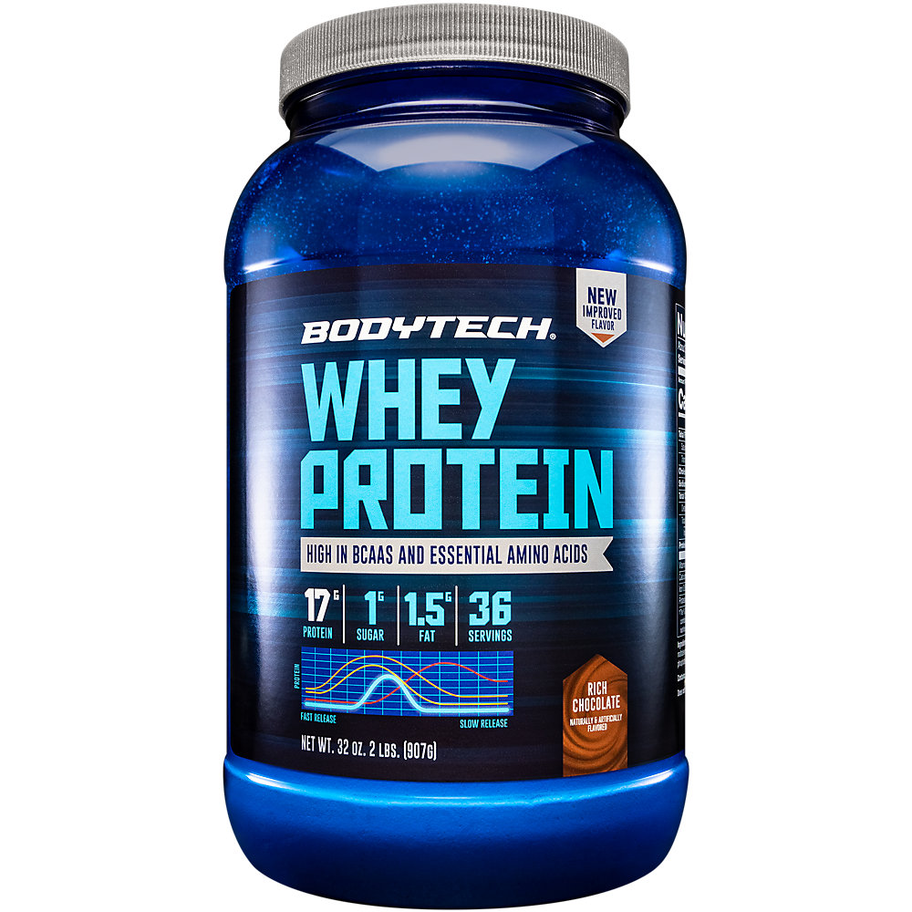 BodyTech Whey Protein Powder With 17 Grams of Protein per Serving Amino