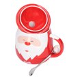 thumbnail image 4 of BuyWeek Tasse à Café de Noël, Tasse à Café en Céramique 450ml Tasse à Lait de Thé de Noël avec Cuillère à Couvercle pour Maison Chambre Salon(A), 4 of 14