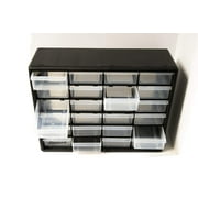 Homak Manufacturing 24-Drawer Parts Organizer, Black