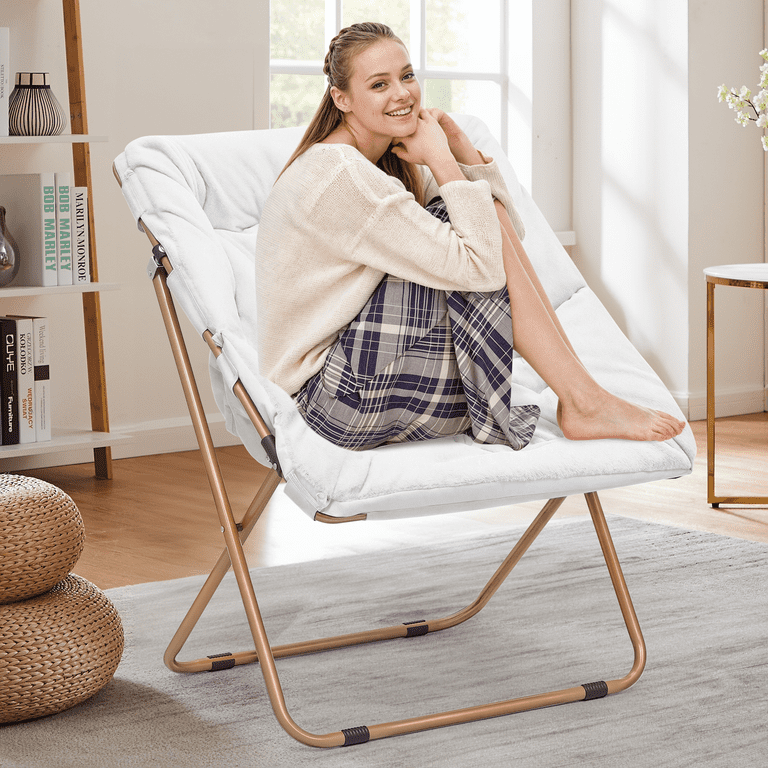 Magshion Oversized Square Moon Chair, Comfy Folding Lounge