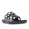 thumbnail image 3 of Women's Fit Flop Elodie Entwined Loops Toe-Thong Sandals in Black, 3 of 5