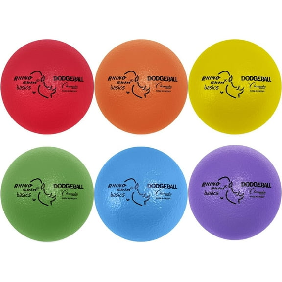 Champion Sports BAS7SET Rhino Skin Basic Dodgeball Set, 7" (Set of 7)