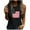 DT-Black, variant on DailyTrove Women's Solid American Flag Tank Top - Polyester Patriotic & Summer Wear, Classic for Patriotic Gatherings