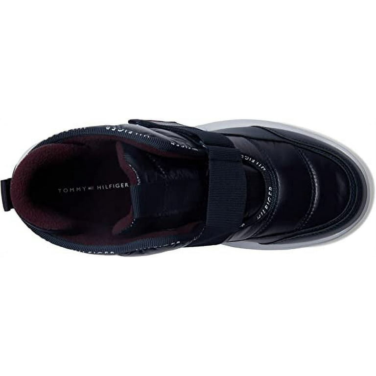 Tommy Hilfiger Olly Red Hook and Loop Rounded Toe Cozy Fashion