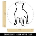thumbnail image 2 of Staffordshire Bull Terrier Dog Outline Self-Inking Rubber Stamp Ink Stamper - Black Ink - Medium 1 Inch, 2 of 7