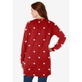 thumbnail image 3 of Woman Within Plus Size Perfect Longer-Length Cotton Cardigan Sweater, 3 of 5