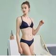 thumbnail image 4 of No Rim Light Front Button Comfortable Summer Sexy Y-Shaped Beautiful Bra Set, 4 of 9