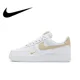 thumbnail image 3 of Zapatillas Nike originales Air Force 1 07 de caña baja, cómodas y casuales para exteriores, color negro, blanco y rojo, 3 of 5