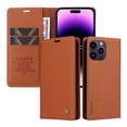 thumbnail image 1 of Funda para iPhone 15 Pro Max Estuche de Cuero PU Tipo Cartera con Ranuras para Tarjetas y Cierre Magnético, 1 of 5