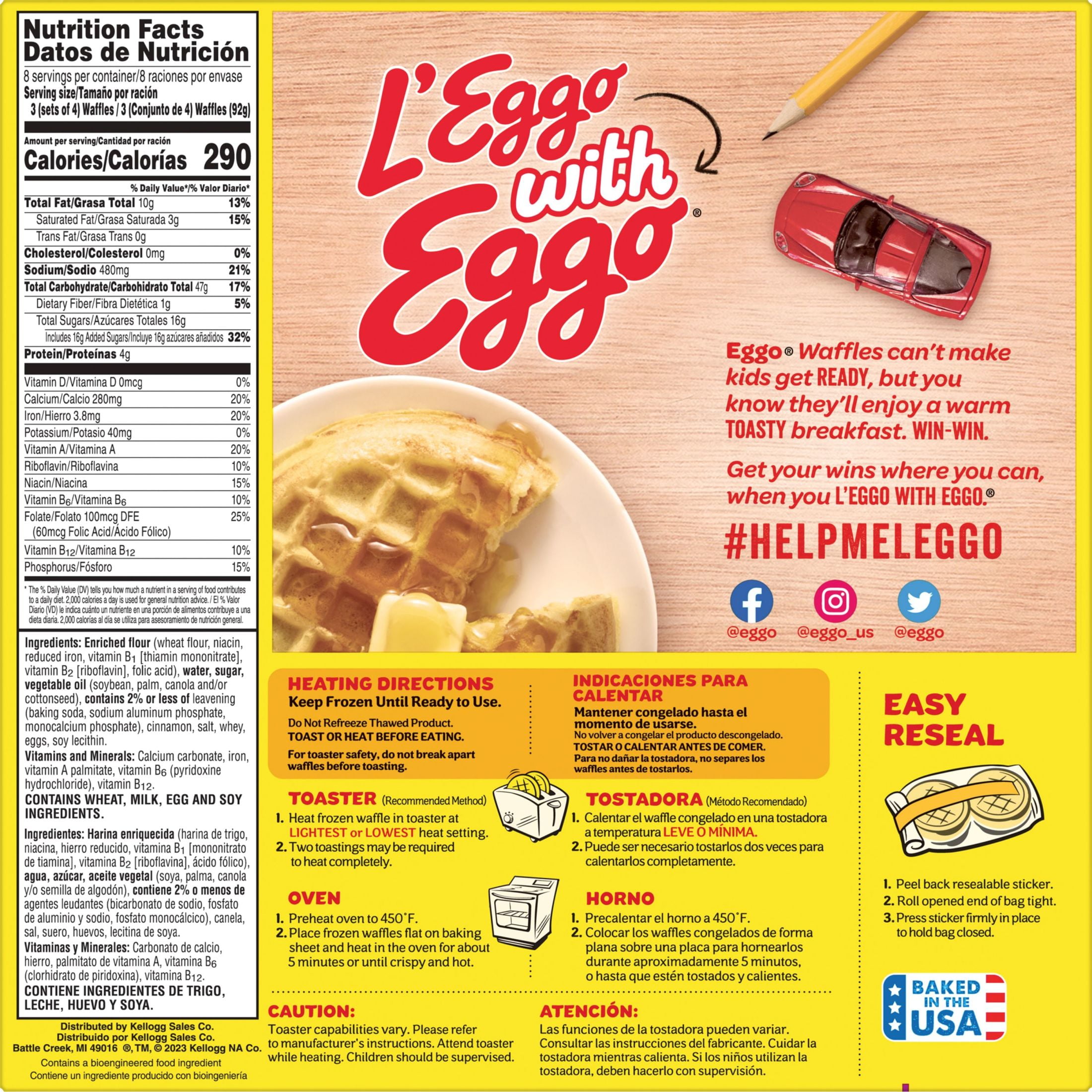 Waffle Eggo® Bites™ Mini Cinnamon