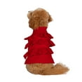 thumbnail image 4 of Christian Siriano, Dog Clothes Ruffle Dog Sweater, Red, M, 4 of 6