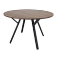 thumbnail image 1 of Mesa Comedor Redonda Mundo In Sibari Nogal 120 cm Moderno, 1 of 4