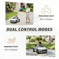 thumbnail image 2 of iRerts 12V Electric Ride on Cars, Powered Ride on Toys for Toddlers with Remote Control, Music, USB/AUX/SD Ports, LED Light, 4 Wheel Suspension, Kids Electric Car for Girls Boys Gifts Ages 2-5, White, 2 of 8