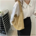 thumbnail image 3 of LinYooLi Women's Straw Bucket Tote Bag Summer Woven Hobo Bag Handmade Mesh Beach Rattan Shoulder Bag Vacation Handbag, 3 of 7