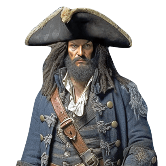 Pirate (Sword) Half Body Buddy Cutout