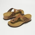 thumbnail image 4 of Project Cloud 100% Genuine Leather Womens Sandals Memory Foam Women Footwear (Belize), 4 of 7