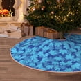 thumbnail image 5 of Sikiie Blue Maple Leaf Christmas Tree Skirt, Christmas Tree Decorations, Christmas Decor, Tree Mat Decoration(30-48IN)-36", 5 of 6