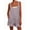 Purple, variant on Women Summer Casual Sleeveless Romper Loose Striped Tied Shorts Overalls Jumpsuit with Pockets