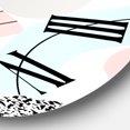 thumbnail image 3 of Designart 'Colorful Art Collage In Pastel Colors' Modern Wall Clock, 3 of 5