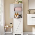53" Tall Bathroom Laundry with Hidden Basket TiltOut Laundry