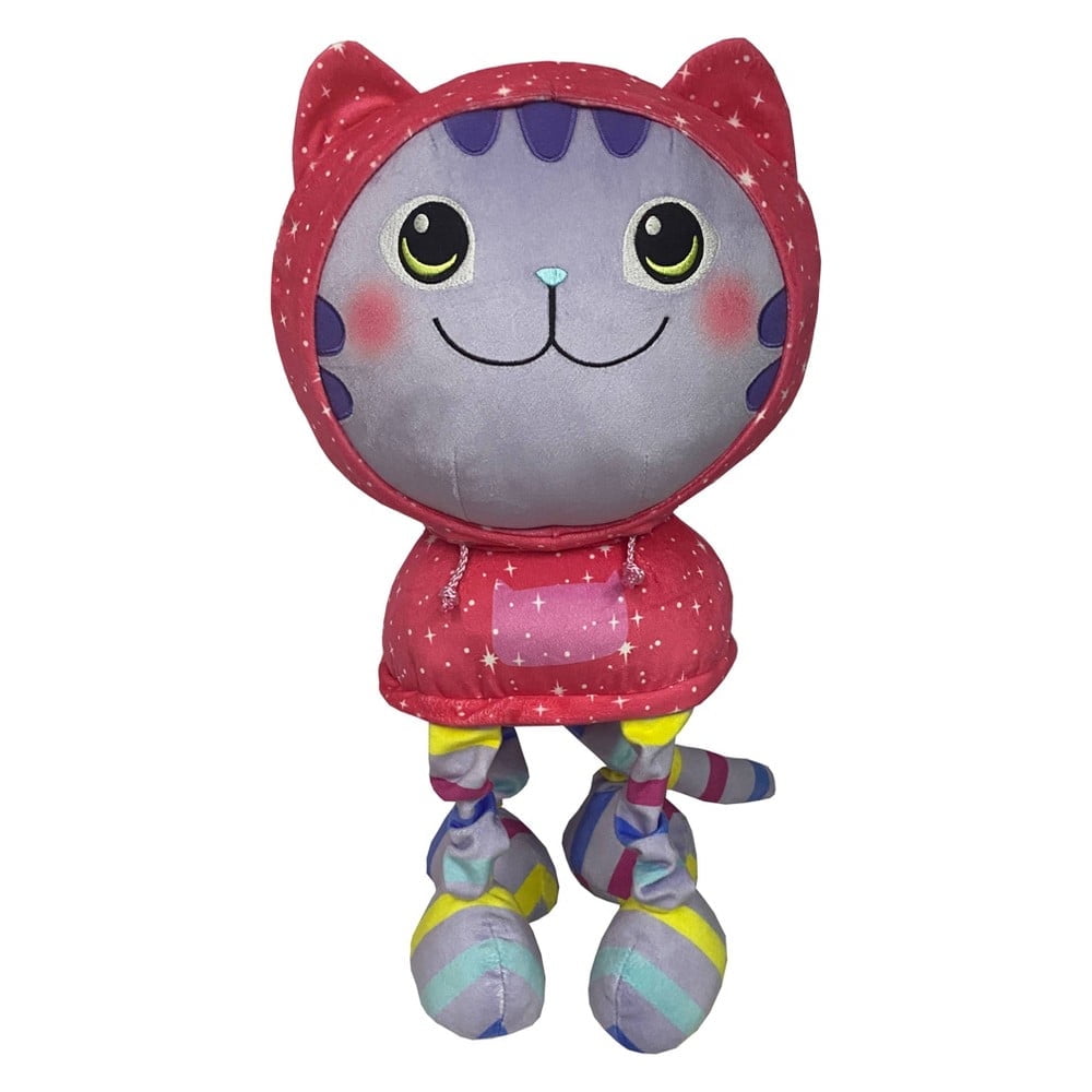 DreamWorks Gabby's Dollhouse DJ Catnip Plush Cuddle Pillow Buddy, 20" x 9.5"