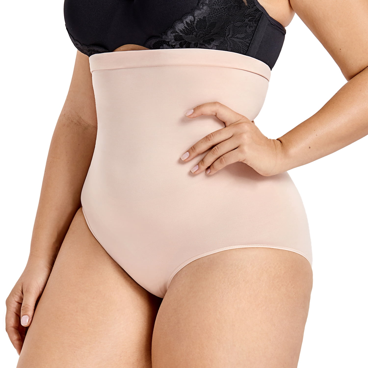 LAUDINE Womens Tummy Control Shapewear Plus Size Tank Tops Seamless Bodysuit Black 1X 