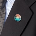thumbnail image 3 of Volleyball Beach Scene Metal 1.1" Tie Tack Hat Lapel Pin Pinback, 3 of 5