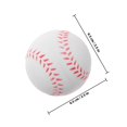thumbnail image 2 of FENGGUIQU 5Pcs Safety Soft PU Baseballs White for Throwing and Batting Practice Training, 2 of 8