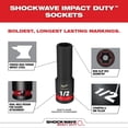 thumbnail image 2 of Milwaukee Tool SHOCKWAVE Impact Duty 1/2"Drive 3/8" Deep 6 Point Socket, 2 of 4
