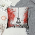 thumbnail image 2 of GOSMITH Paris Pillow Cvoer  Eiffel Tower Pillowcase for Couch Sofa Bed Bedroom Car Living Decor French Style, 2 of 5