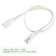 thumbnail image 2 of Uxcell T5 T8 LED Tube Connector Cable 50CM Female to Female Double End 2 Pack, 2 of 5