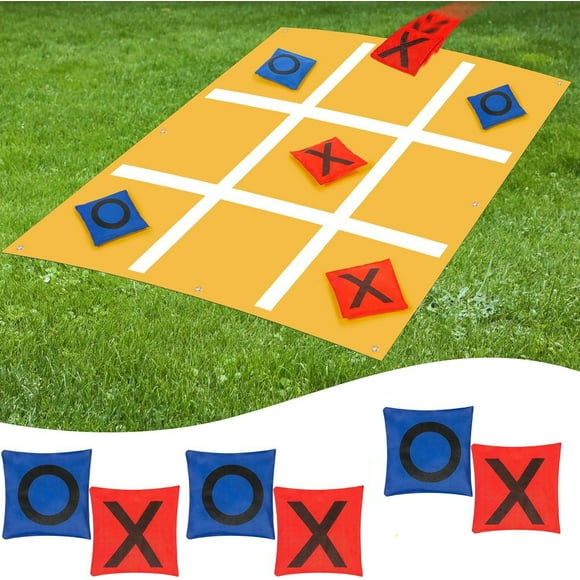 Qaailabf Outdoor Bag Toss Game Set Parent-Child Interactive Family Activity Portable Cornhole Board Easy Setup Durable Materials Safe for Kids Beach Backyard Party Gifts for Families Birthday Holiday