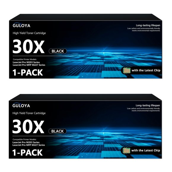 Cartucho de tóner GORLENKE 30X CF230X negro de alto rendimiento, paquete de 2