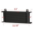 thumbnail image 5 of Universal AN10 Engine Transmission Oil Cooler Kit Fit for Japanese Model 16 Row Black Aluminum with Filter Thermostat Adapter Kit C Set, 5 of 5