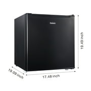 Galanz 1.7 Cu Ft Single Door Mini Fridge Black - compact, Energy-efficient refrigerator ideal for dorms, offices, and small spaces