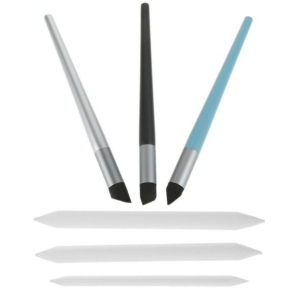 LEORX 6Pcs Blending Sticks for Drawing and Painting with Soft Sponge Heads for Smooth Transitions